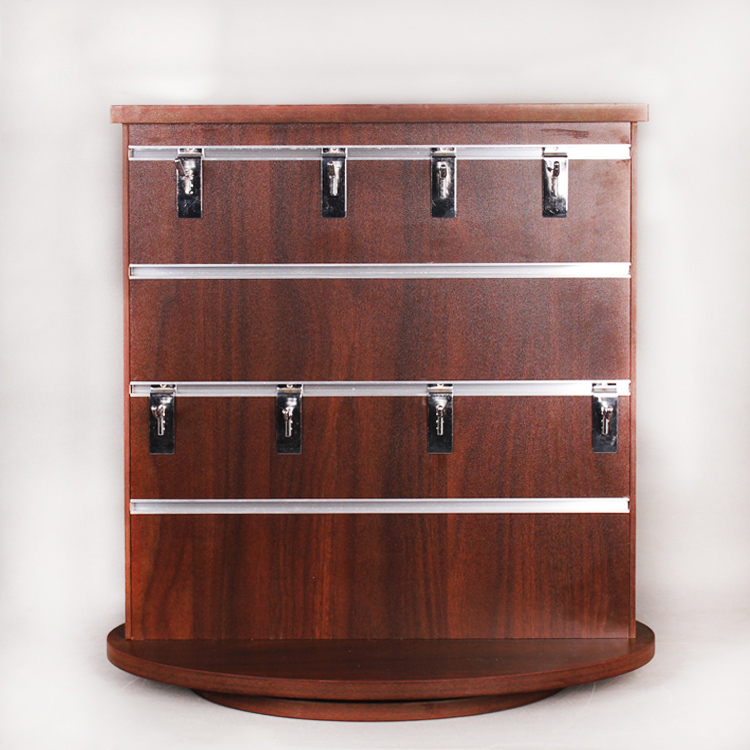 Counter Table Rotatable Wooden Mobile Phone Shell Accessories Displays