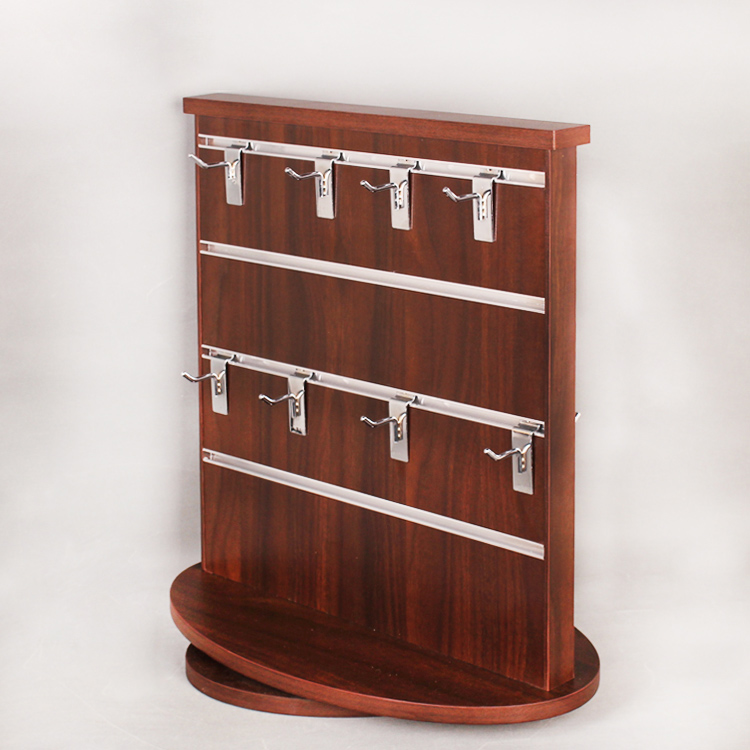 Counter Table Rotatable Wooden Mobile Phone Shell Accessories Displays