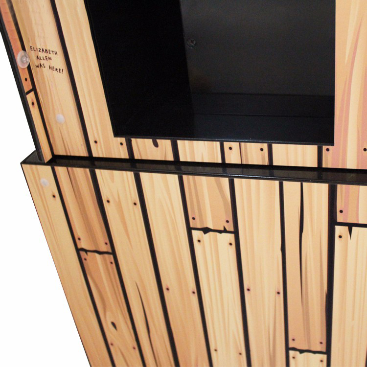 Metal And PVC Creative Rotatable House-Shape Book Display Stand