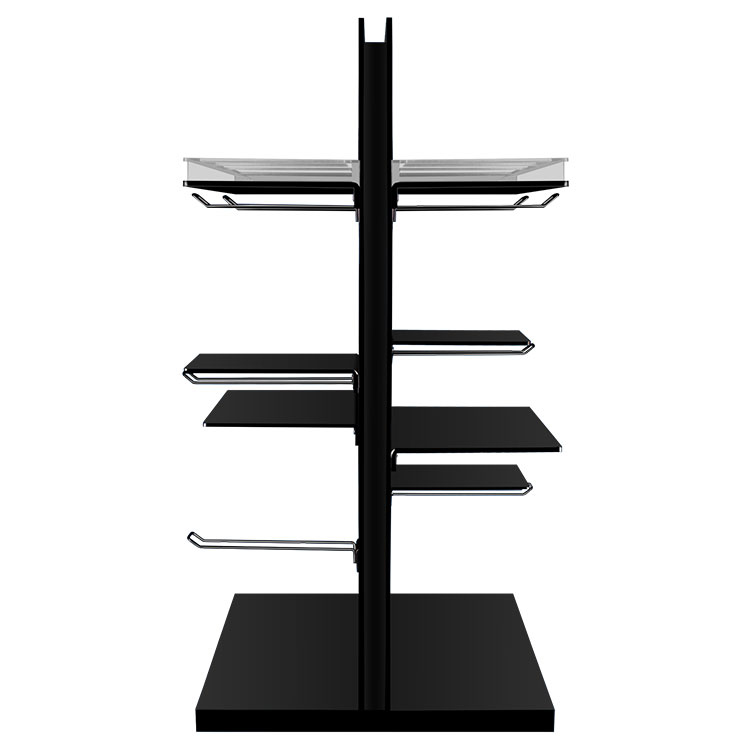 Attractive Style Counter Table Headset Shelf Acrylic and Metal Earphone Display Rack With Hooks