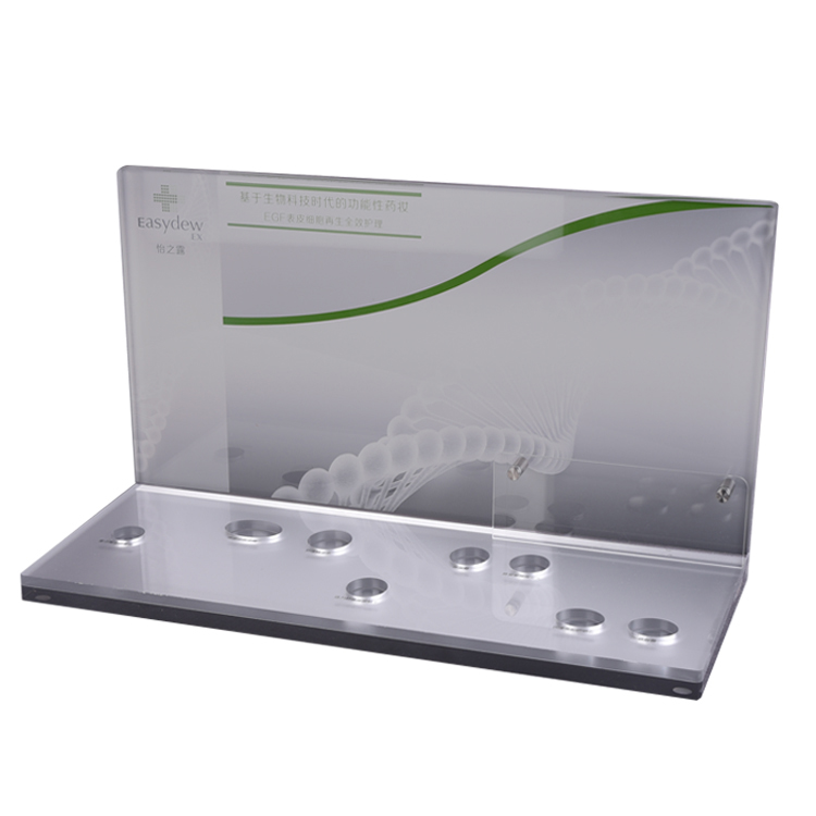Acrylic Counter Skincare Products Display Stands