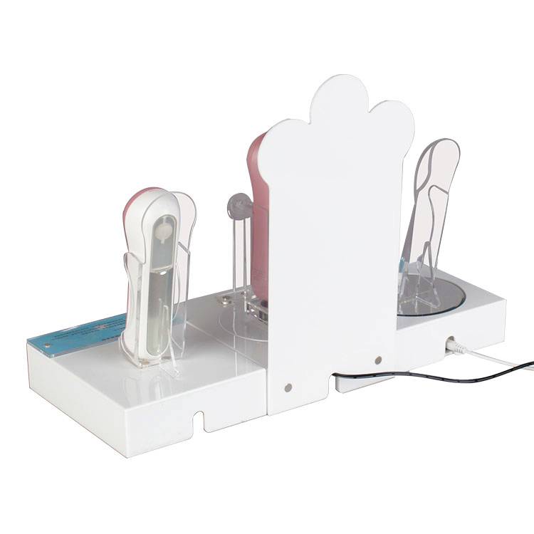 Creative Design Counter Acrylic Water Supply Instrument Display Stand with Magnet and Wiggle
