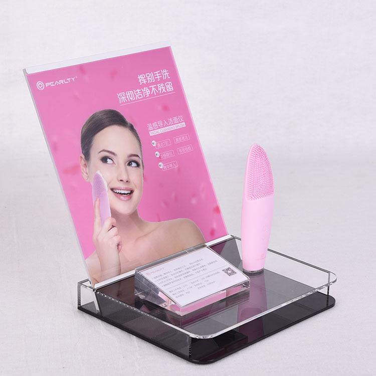 Countertop Acrylic Beauty Apparatus Facial Cleanser Facial Cleaning Product Display Stand